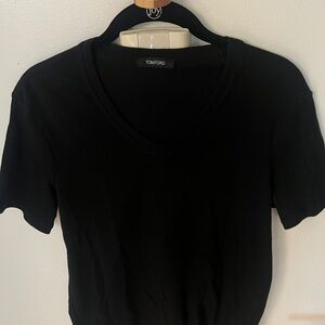 Tom Ford Cotton Blend V-Neck Tee